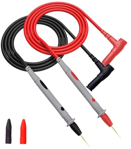 Silicone Multimeter Test Leads Kit, Test Leads Multimeter Probes Electrical Lead Testing Set Compatible with Clamp Meters KET20 & Digital Multimeters