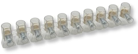 CONFEZIONE 10 PEZZI MORSETTO FORBOX A CAPPUCCIO UNIPOLARE TRASPERENTE PER CAVI CON SEZIONE 16mm²