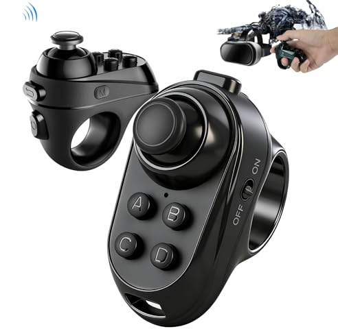 Ouitble Controller remoto Bluetooth VR Gamepad wireless Joystick per tablet Smartphone Selfie Sfoglia pagine Design ergonomico Ampia compatibilità Controllo multifunzionale Esperie