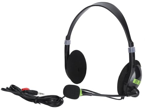 Bewinner Auriculares con Cable de Servicio Al Cliente con Micrófono con Cancelación de Ruido, Auriculares USB de 3,5 Mm para Computadora para Centro de Llamadas de Oficina, Micrófono Giratorio Plug