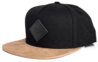 Blackskies® Port Snapback Cap | Damen Herren Baseball Kappe | Basecap mit Kunst-Wildleder Schirm Suede Diverse Farben Cap - Männer Frauen Unisex Streetwear Outdoor Sommer Freizeit