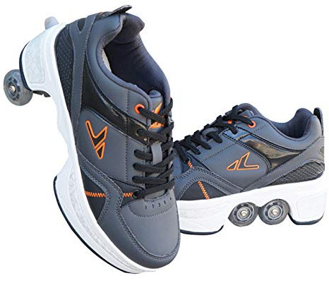 Rollschuhe Skateschuhe Für Frauen Männer Jungen Kinder Radschuhe Rollschuhe Sneakers Schuhe Für Unisex Anfänger Geschenk,LightBlack-43