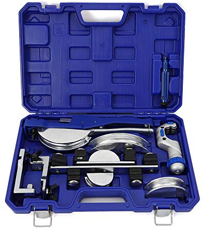 CT-999RF HVAC Refrigeration Ratchet Tube Bender Pipe Multi Cutter Copper Aluminum Alloy Tubing Kit Manual Air-conditioning Tool Set Deburring Equipment Bending Machine