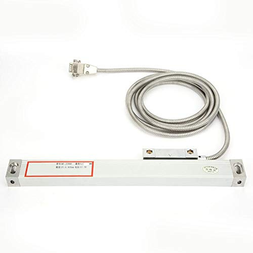 Oumefar Linearmaßstab DRO Aluminiumlegierung Druckgussanzeige Linearmaßstab Hochpräzise 5um für JCS900-2AE/JCS900-3AE Digitalanzeige(250mm)