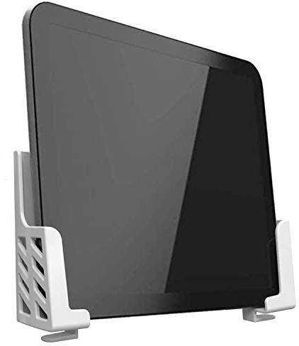 sciuU Universell vägghållare för pekdatorer/smartphone/läsare/fjärrkontroll, kompatibel med iPad Samsung Google Surface Huawei Honor, installation med 3M lim eller skruv, vit
