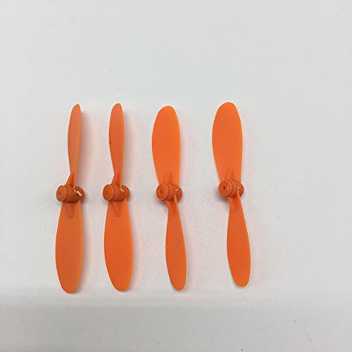 GzxLaY [Fernbedienung Spielzeugteile] V8 Mini Drone WiFi FPV Quadcopter Hubschrauber Ersatzteile Zubehör Propellerblatt - sievironmentell freundliche Materialien (Color : Orange)