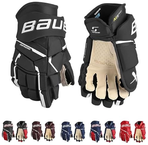 Bauer Supreme M5 PRO Handschuhe Intermediate, Größe:13 Zoll, Farbe:schwarz/weiß
