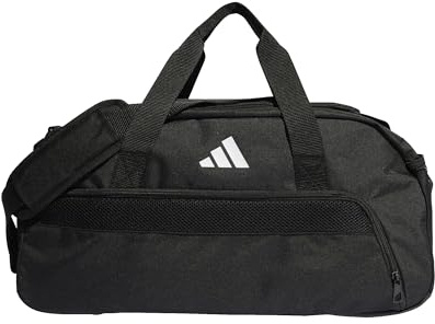 Adidas Duffel Bag Sporttasche (Black/White, S = 25 cm x 50 cm x 25 cm = Volumen: 24,75 l)