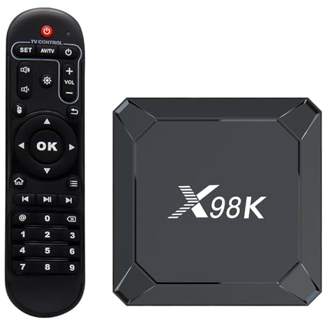 CHROX Android 12.0 TV Box 4GB RAM 32GB ROM TV Box X98K RK3528A 64-Bit Quad Core with Dual Wi-Fi 2.4G/5.0G, BT 4.0/ 3D Ultra HD 4K/ H.265 10M/100M LAN/USB 3.0 Smart TV Box,2GB+16GB
