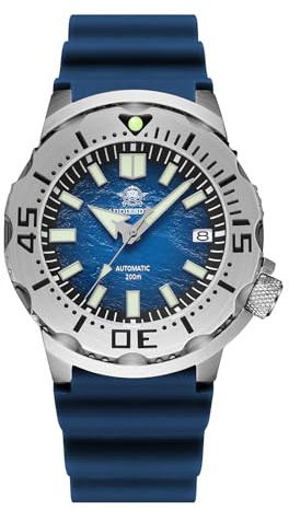 ADDIESDIVE Reloj automático de lujo para hombre NH35A reloj analógico de acero inoxidable 200M AD2047, Clásico