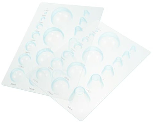 BELLIFFY 2 Stück Quilling Werkzeuge Halbkugel Formen Papier Quilling Zubehör 3D Kuppeln Bastel Für Selbstgemacht Papierarbeiten Transparent Blau Langlebig Und Praktisch