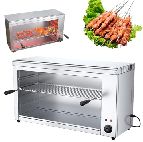 KJHYYPP Gril de comptoir Commercial pour Salamandre, Gril à Fromage en Acier Inoxydable avec grilles réglables, pour Faire Fondre Le Fromage, Griller des sandwichs, B (C)