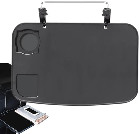 Aizuoni Klappbarer Tisch fürs Auto,Tisch fürs Auto - Faltbares Autotischtablett - rutschfeste Unterlage, Reise-Autozubehör, Essen, Arbeiten, Laptop-Schreibtisch, Essen, Essen, Rücksitz, Reisetabletts