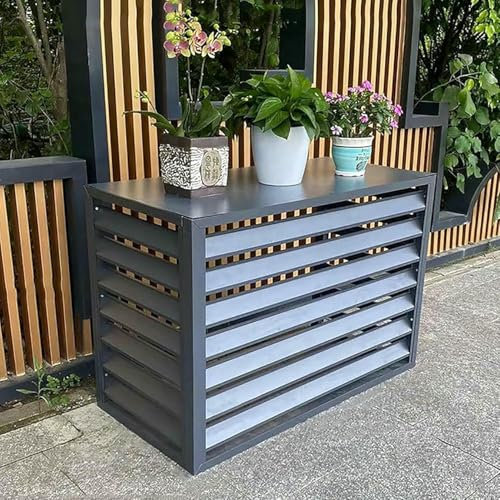 Coperchio Di Condizionamento Dell'aria Esterna, Schermi Protettivi Per Giardino Privacy, Coperture Per Aria Condizionata In Alluminio, Copertura Protettiva, Griglie Di Protezione Delle Pompe Di Calore