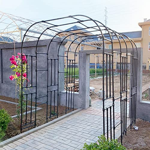 Arche de jardin en métal robuste avec base en acier galvanisé, idéal pour les mariages et la décoration de jardin
