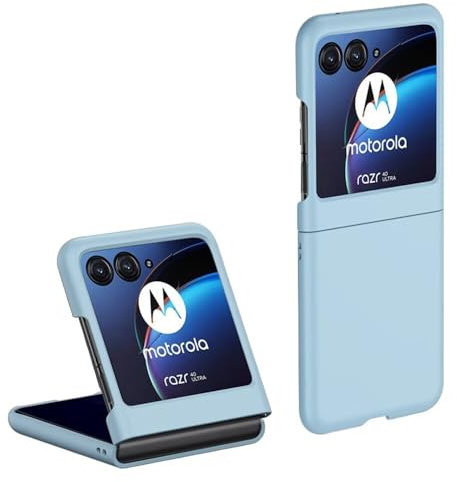 Topme Coque de téléphone Hard Skin pour Motorola Moto Razr 70 / Razr 60 / Razr 50 6.9, Manchon de Protection Antichoc en Polycarbonate - Bleu Ciel