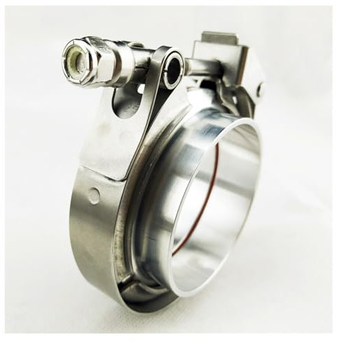 Flangia in lega di alluminio a banda Verva Vucita da 1,5-5,0 pollici con anello di tenuta for tubo di scarico dell'auto Gruppo fisso(2.0inch)