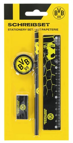 Dortmund Borussia Schreibset 4-teilig | Schulset | BVB