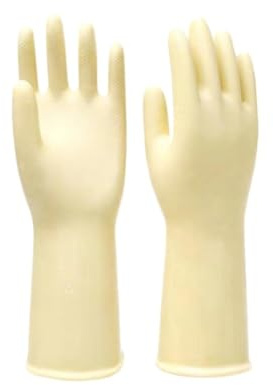 diskhandskar, 1 par kökshandskar, städning, handtvätthandskar, diskhandskar for hushållsartiklar(White)