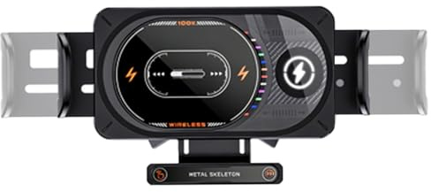 Wireless Car Charger - Cellphone Charging with LED Light - Car Phone Holder Charger | for Drivers Travelers Ridesharing Business Travel Road Trips Camping Parking Sedans Trucks SUVs RVs