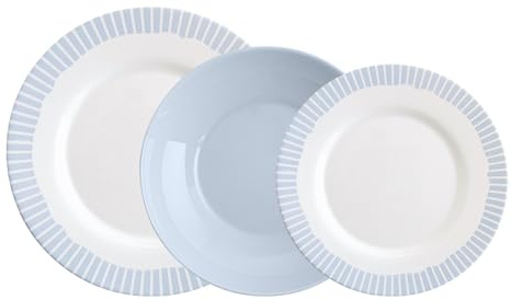 Luminarc Vajilla de vidrio opal Romantic 12 piezas para 4 personas