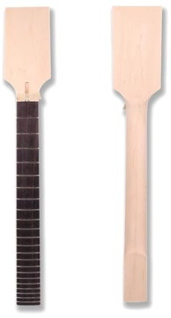 Unlackierter E-Gitarrenhals-Ersatz, 22 Bünde für E-Gitarre, Ersatz-Paddel-Kopfplatte, Palisander-Griffbrett, Marke yinfente (61–1,9 cm)