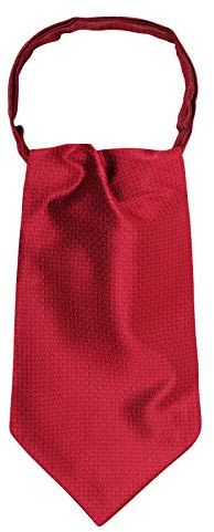 WANYING mäns slipsscarf ascotslips halsduk Cravat Ties enkel chic för gentleman – Paisley, N02 randig mörkröd, En Storlek