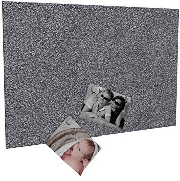 Colours-Manufaktur Magnettafel Magnetwand inkl. 4 Magnete (Silber antik, 50 x 80 cm)