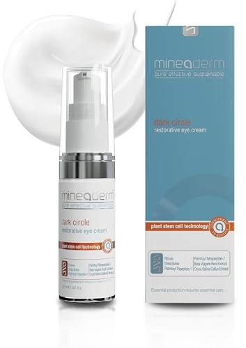 Mineaderm Dark Circle Restorative Eye Cream – Straffende Augencreme mit Peptid-Komplex (Haloxyl), Stammzelltechnologie & Riboxyl – Unterstützt ein glatteres Erscheinungsbild der Augenpartie – 20 ml