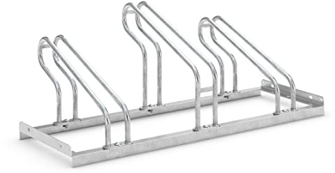 Bügelparker 2053 unser Klassiker | Fahrradständer einseitig | für 3 Fahrräder | Abwechselnde Hoch-/Tiefeinstellung | Fahrradparker Bodenparker Mehrfachständer | Dreifke®