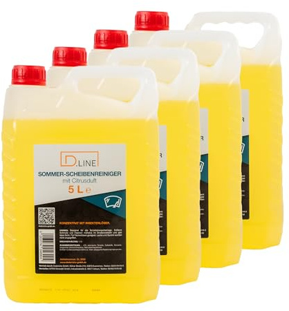 Sommerscheibenreiniger Konzentrat mit Citrusduft, 4 Stück