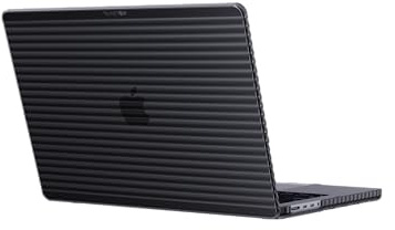Tech21 Evo Wave Schutzhülle für MacBook Pro 14 Zoll (2021 & 2023), Hartschalenabdeckung, Anthrazit