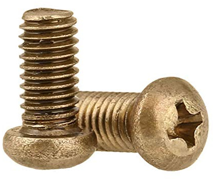 BULINO Viti a Croce, Viti autofilettanti, 20 Pezzi M2/M2.5/M3/M4 Viti a Testa Croce Viti in Rame Viti a Testa Tonda Viti a Macchina M2, 10 mm (Color : M4, Size : 35mm)