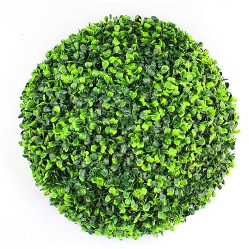 DSFHVBDD Grasball Deko, Kunstrasenball Naturgetreues und Wetterfestes, Buchsbaumkugeln Aus Kunststoff, Plants Ball Runder, für Heim und Garten Dekoration (50cm)