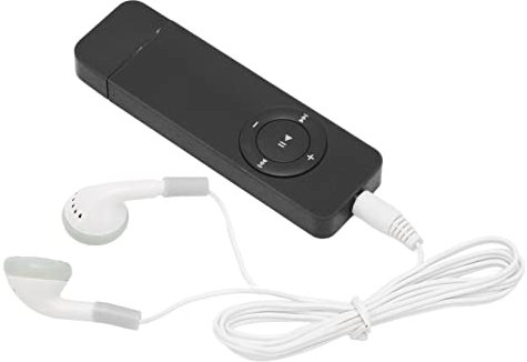 Lettore MP3 USB, Lettore Musicale Digitale Portatile con Audio Senza Perdita di Dati con Auricolari e Cordino, Lettore Musicale MP3 per Bambini e Adulti, Supporta Fino a 64 GB