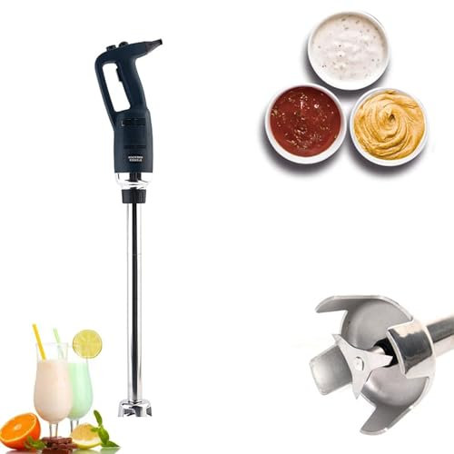 BDJSN Batidora De Mano Comercial De 750 W, Batidora De Mano Extraíble De Acero Inoxidable De 22 Pulgadas, Velocidad Variable 8000-20000 RPM, Batidora Eléctrica para Batidos, Mayonesa, Puré De Patatas