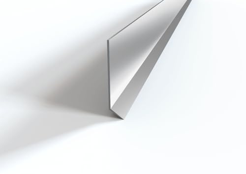 MINUTI PROFILI Zoccoletto Battiscopa Da Esterno E Interno Zoccolino Alluminio Resistente A Urti Abrasioni E Umidità Cucina E Altri Ambienti Lunghezza 2 M (OPACO, 80 MM)
