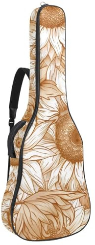 Cute Butterflies Akustikgitarrentasche, dick gepolstert, wasserdicht, Gitarrentasche für 101,6 cm, 104,7 cm, 106,7 cm, Mehrfarbig 04, 42.9x16.9x4.7 in, Lässiger Tagesrucksack