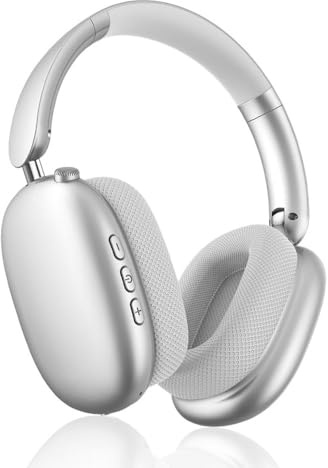 SLuB Casque Over-Ear Bluetooth 6.1 ENC Double Mode Filaire et sans Fil 20h autonomie Recharge USB Pliable Immersion Totale pour Jeux Musique et Films (Blanc)