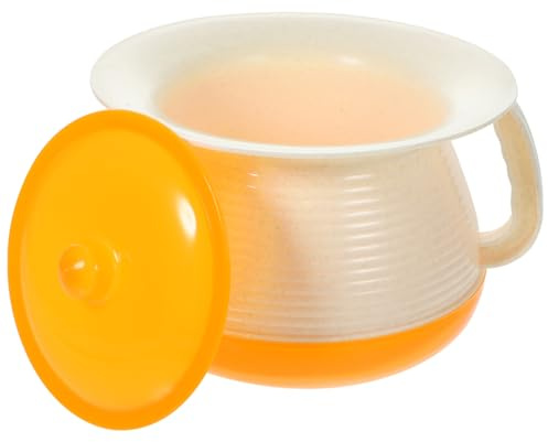 BESTYASH Orinal Portátil Para Adultos Con Tapa Escupidera De Plástico Resistente De 8.07X8.07X5.31In Para Mujeres Ancianos Y Viajes Fácil De Limpiar Y Aislamiento De Olores