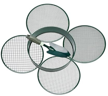 QUXVUIS Tamiz de Tierra Duradero para Compost, tamiz de Compost para jardín, versátil Metal