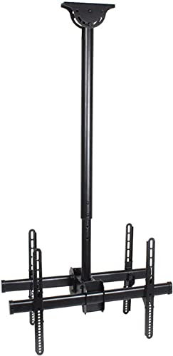 Support TV Flottant, Support de Plafond Multifonction pour écran Double, Compatible avec Les téléviseurs LCD Plats et incurvés de 32 à 70 Pouces, Dimensions maximales 600 x 400 mm, Montage Facile.