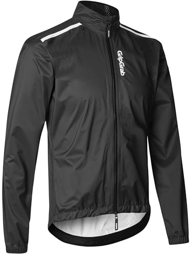 GripGrab RIDE Rennrad Regenjacke Herren Wasserdicht MTB Gravel Bike Jacke | Atmungsaktive Radsport Regen Jacke mit 20K Wasserschutz, 2-Wege-Reißverschluss und reflektierenden Details