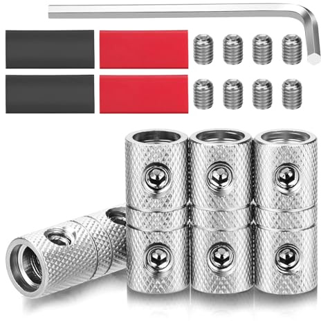 0 Gauge Wire Stereo Car Metal Terminals Butt Connectors Car Stereo Power Or Ground Wire Splices Coupler