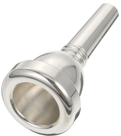 MOTHNUR Boquilla de Trombón Barítono Plateada Duradera Repuesto Profesional para Trombón Parte de Instrumento Musical para Conciertos y Práctica