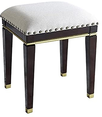 Pianobänkar, sminkpall, vadderade pianobänkar, vardagsrumspall i trä, fotpall, vit, vit, vit,White