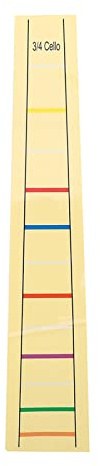 YUYTE Griffbrett Aufkleber Fret Praktische Cello-Griffbrett-Etikettenaufkleber – Anfängerfreundliche Fingerpositionsmarkierungen für Cellogrößen | Einfach zu Bedienen, und (3/4)