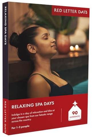 Red Letter Days Relaxing Spa - Choose from 570 UK Wellness Days for Two | Exceptional Outlets, Therapeutic Body Massages, Revitalizing Facials, Steam Rooms, 24 Month Validity, Nationwide