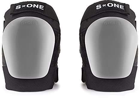 S1 Gen 4 Pro Knee Pads for Scooters, Roller Derby, Skateboards, Roller Skates, BMX (White Cap, Large)