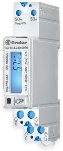 Finder 7M.24.8.230.0010 Compteur de clôture numérique 40 A MID